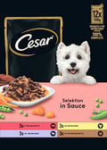 Nassfutter Hund Selektion in Sauce, Multipack (12x100 g) Cesar