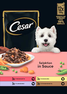 Nassfutter Hund Selektion in Sauce, Multipack (12x100 g) Cesar