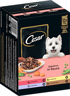 Nassfutter Hund Selektion in Sauce, Multipack (12x100 g) Cesar