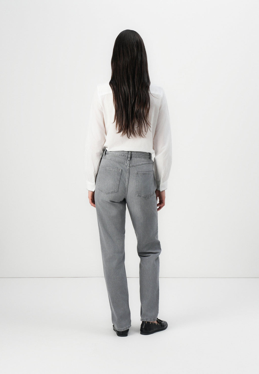 Straight fit ONLLUMI Mid waist Mom Media 4
