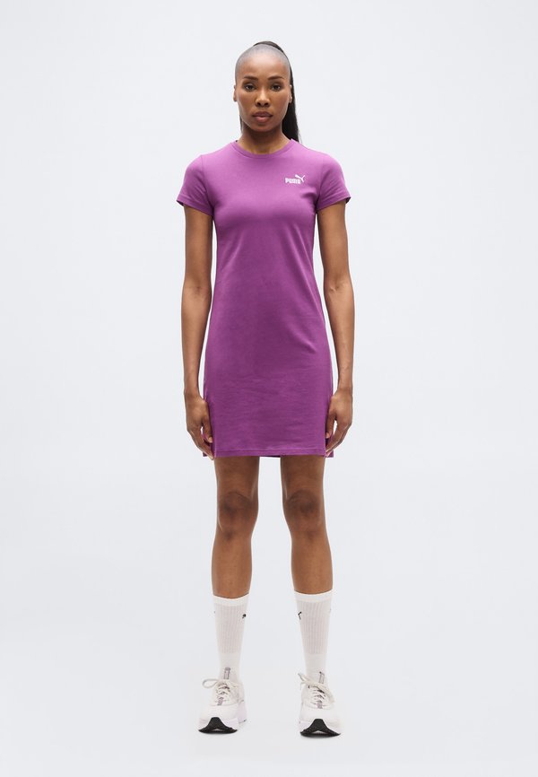 Puma ESS SMALL NO. 1 LOGO SLIM - Jersey dress - plum wine