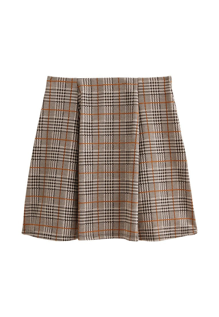 New Look CHECKED PLEATED MINI