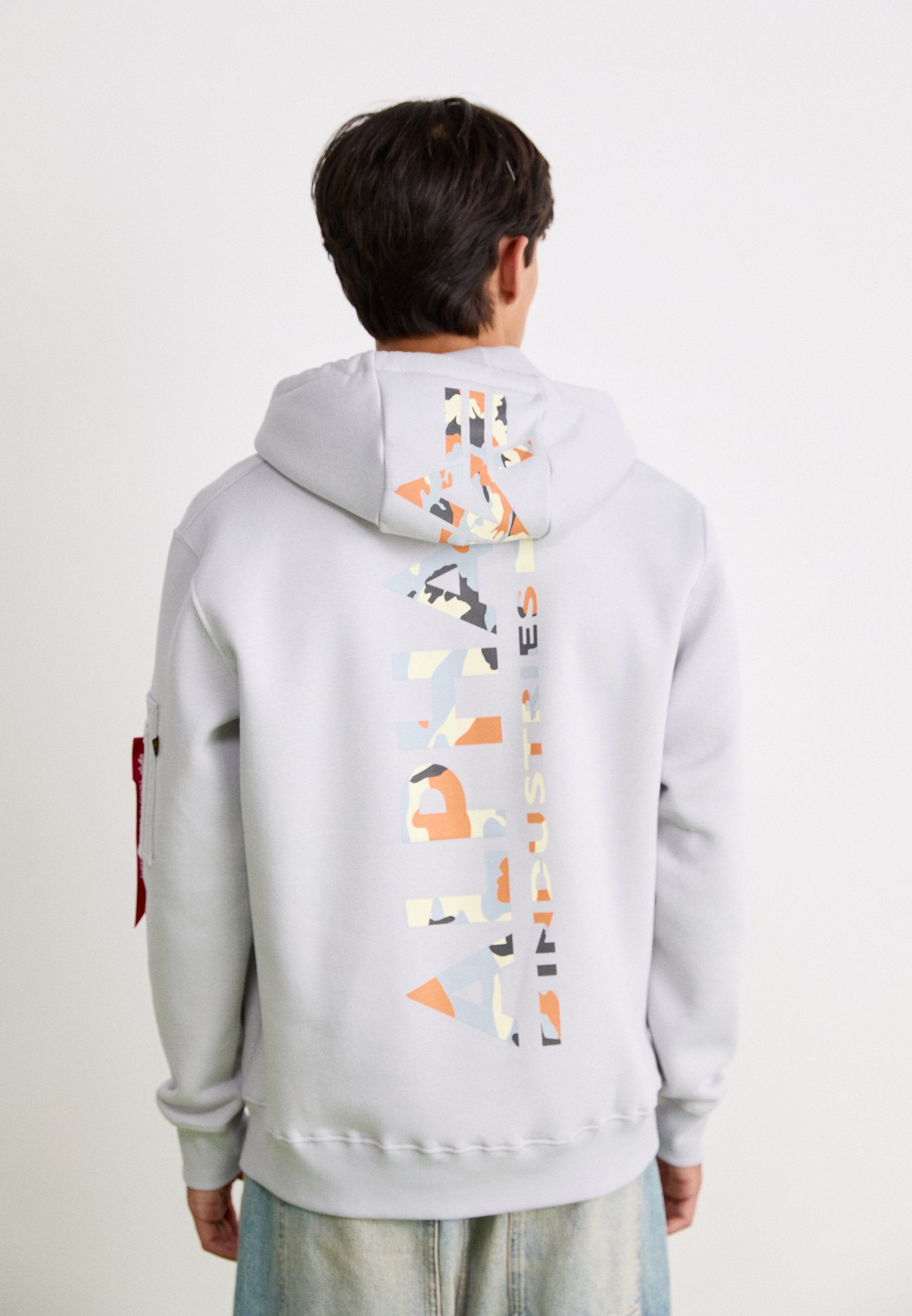 Alpha Industries BACK PRINT HOODY CAMO PRINT