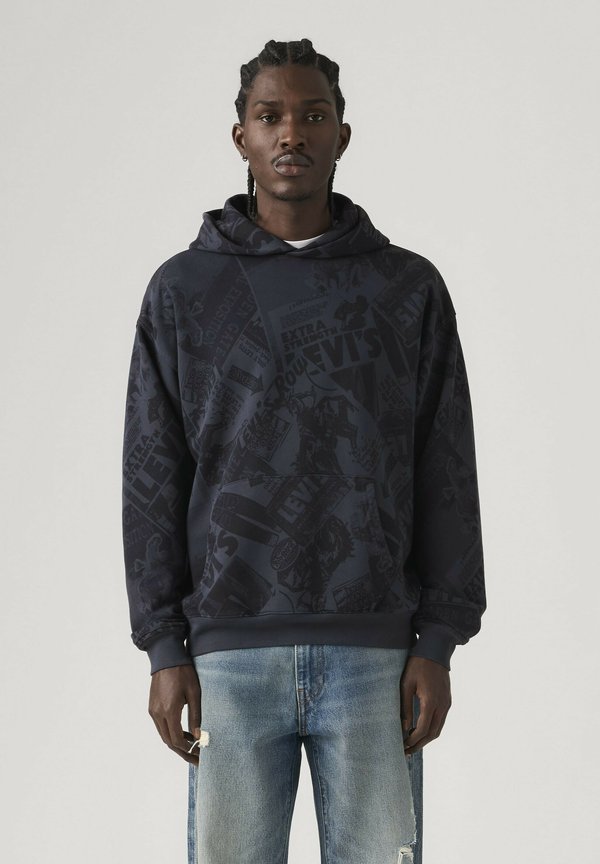 Levi's® SUNSET GRAPHIC HOODIE - Hoodie - cowboy collage aop n - blues