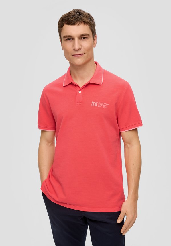 s.Oliver MIT LOGO-PRINT - Polo shirt - koralle