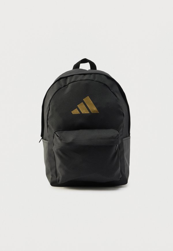 adidas Performance CLASSIC 3BARS BACKPACK UNISEX - Backpack - black/gold-coloured