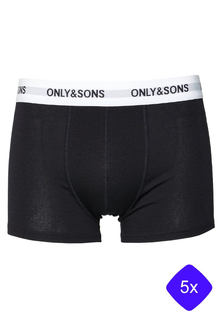 ONSTREY SOLID BOXER 5 PACK  Media 1