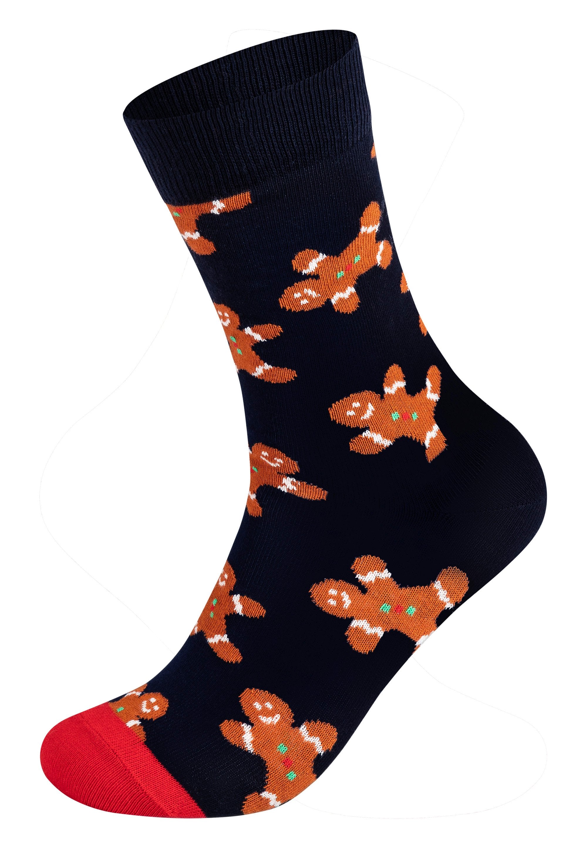Happy Socks CHRISTMAS GINGERBREAD MAN SNOWLAND CANDYCANE 3 PACK