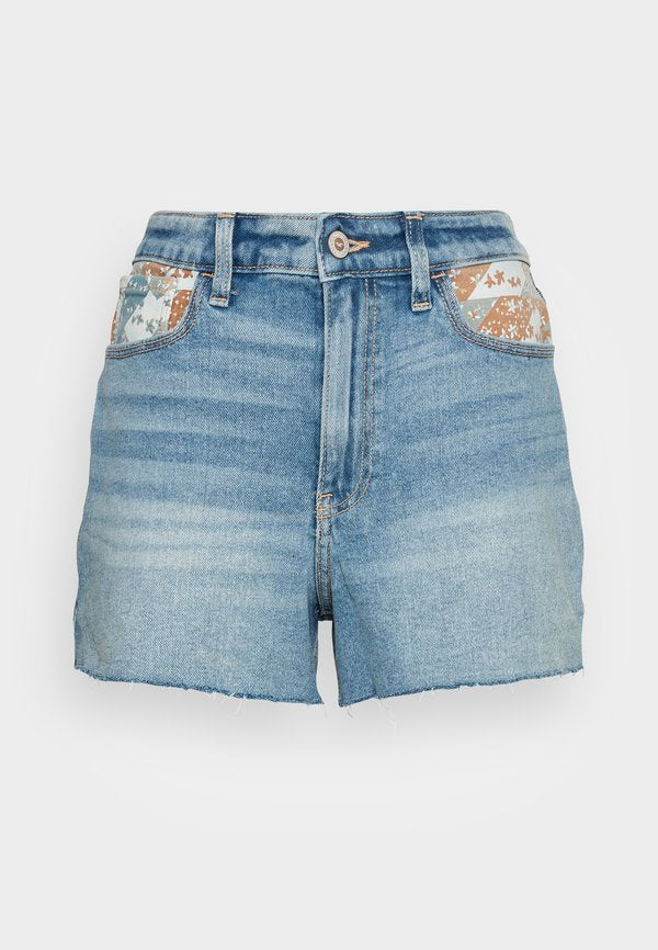 Hollister Co. UHR MOM FABRIC PATCHWORK