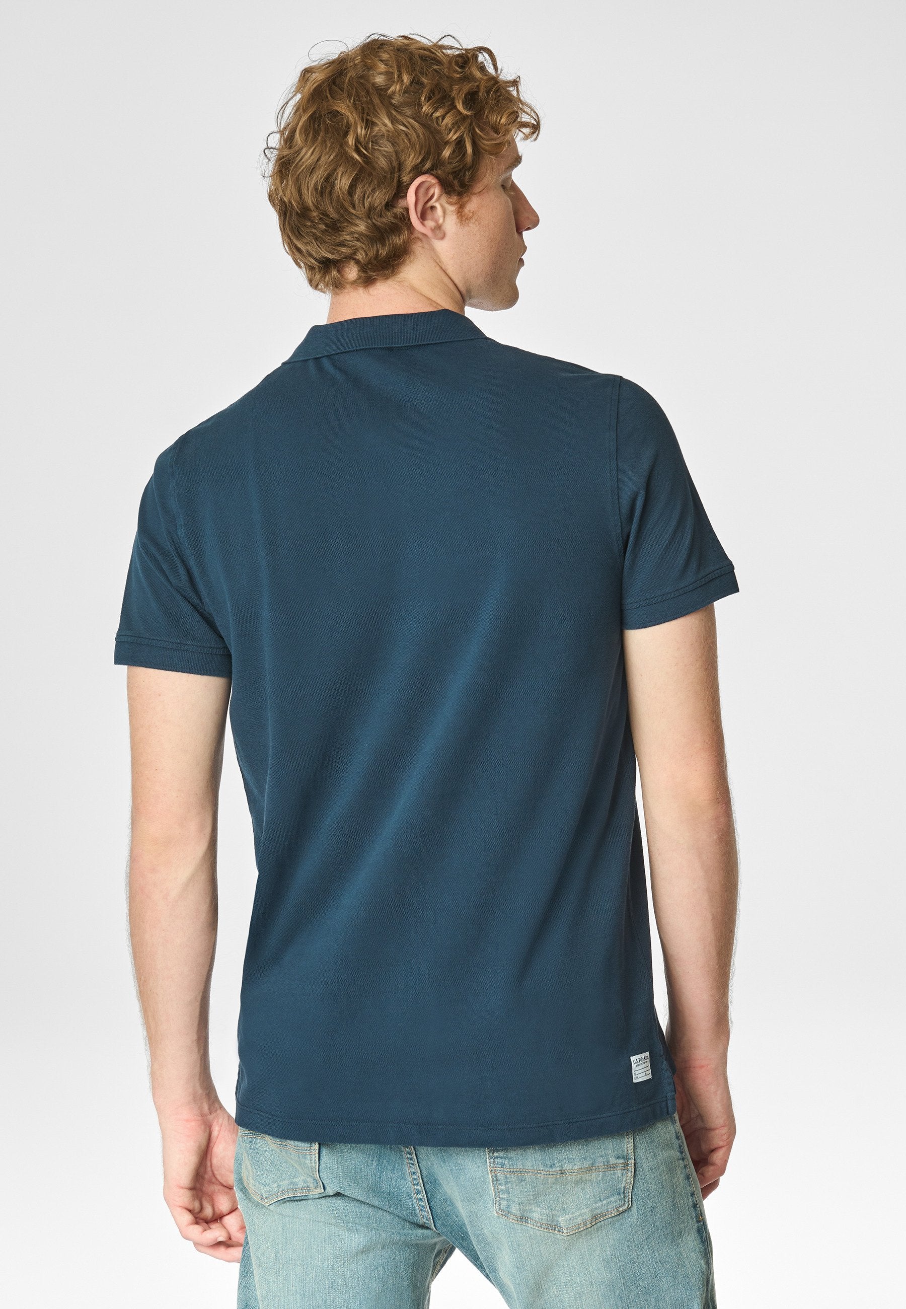 U.S. Polo Assn. A MANICHE CORTE IN CON SOTTOCOLLETTO E LOGO