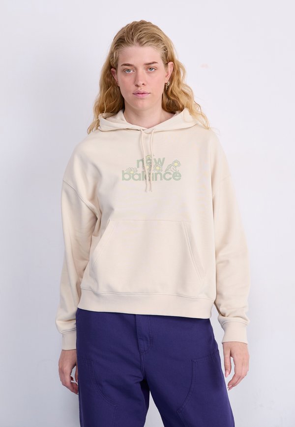 New Balance FLOWER HOODIE - Hoodie - brown