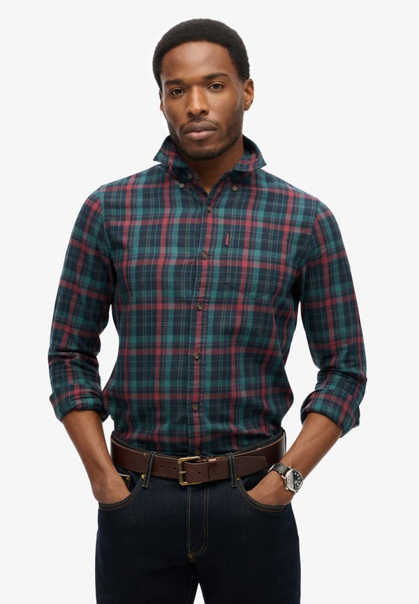 Superdry & Co VINTAGE CHECK - Shirt - montauk check navy