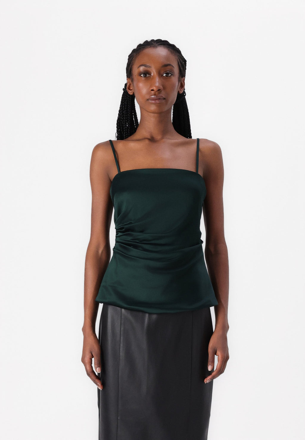 Abercrombie & Fitch Long-Length Satin Tube Top