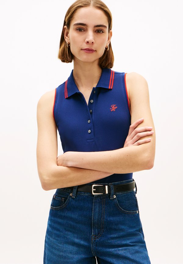 Tommy Hilfiger 1985 SLIM FIT PIQUE SLEEVELESS POLO SHIRT