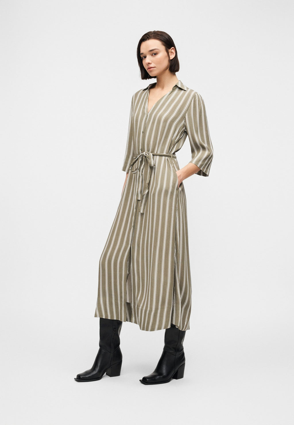 Selected SLFFLORA ANKLE SHIRT DRESS