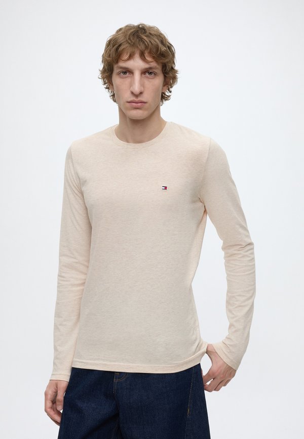 Tommy Hilfiger Long sleeved top - heathered oatmilk