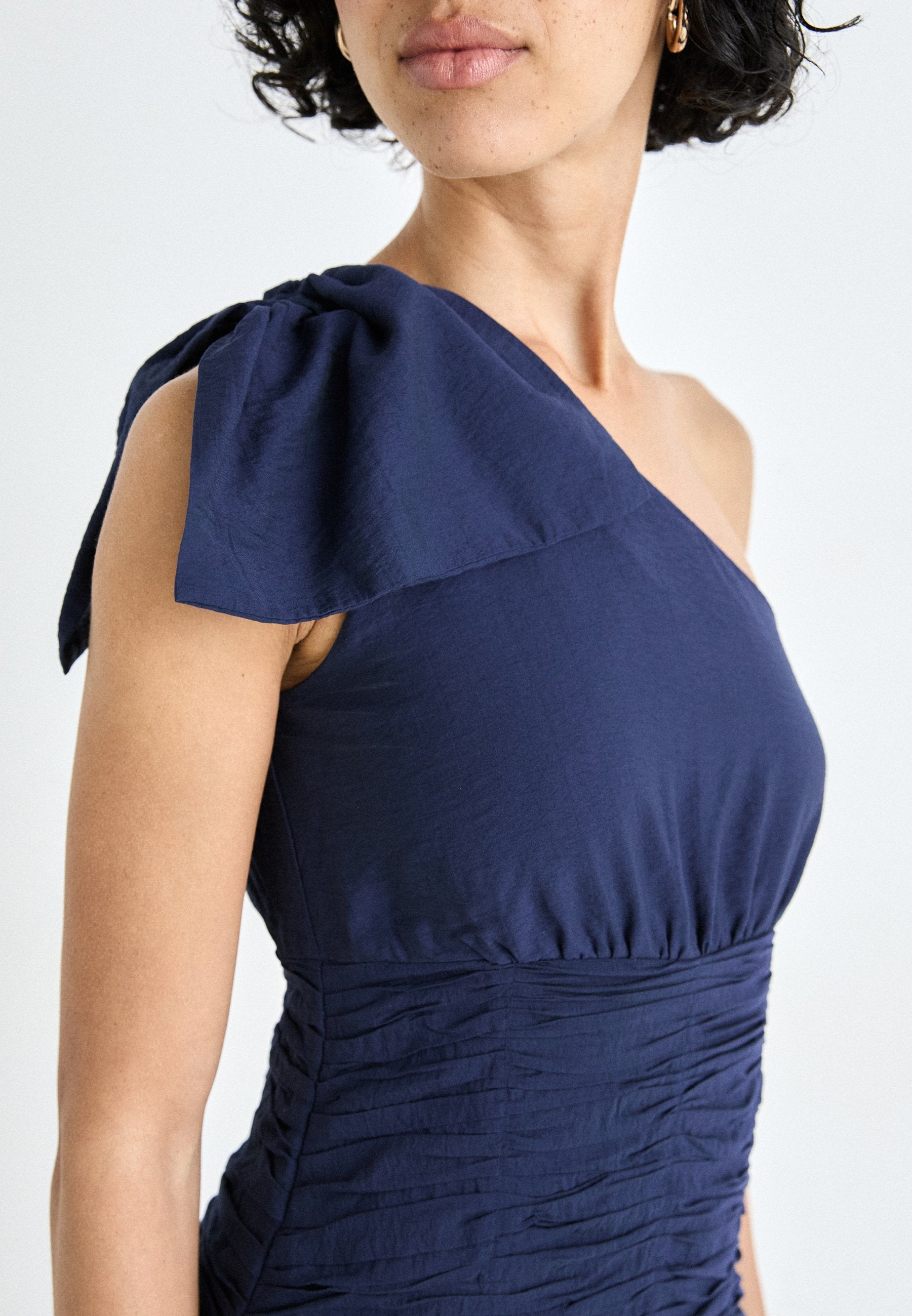 VILA VILINE ONE SHOULDER ANKLE DRESS