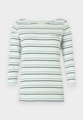 TOM TAILOR BOAT NECK STRIPE - Long sleeved top - blue haze/multi-colored