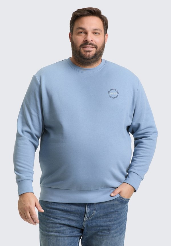 TOM TAILOR PLAIN - Sweatshirt - faded denim blue