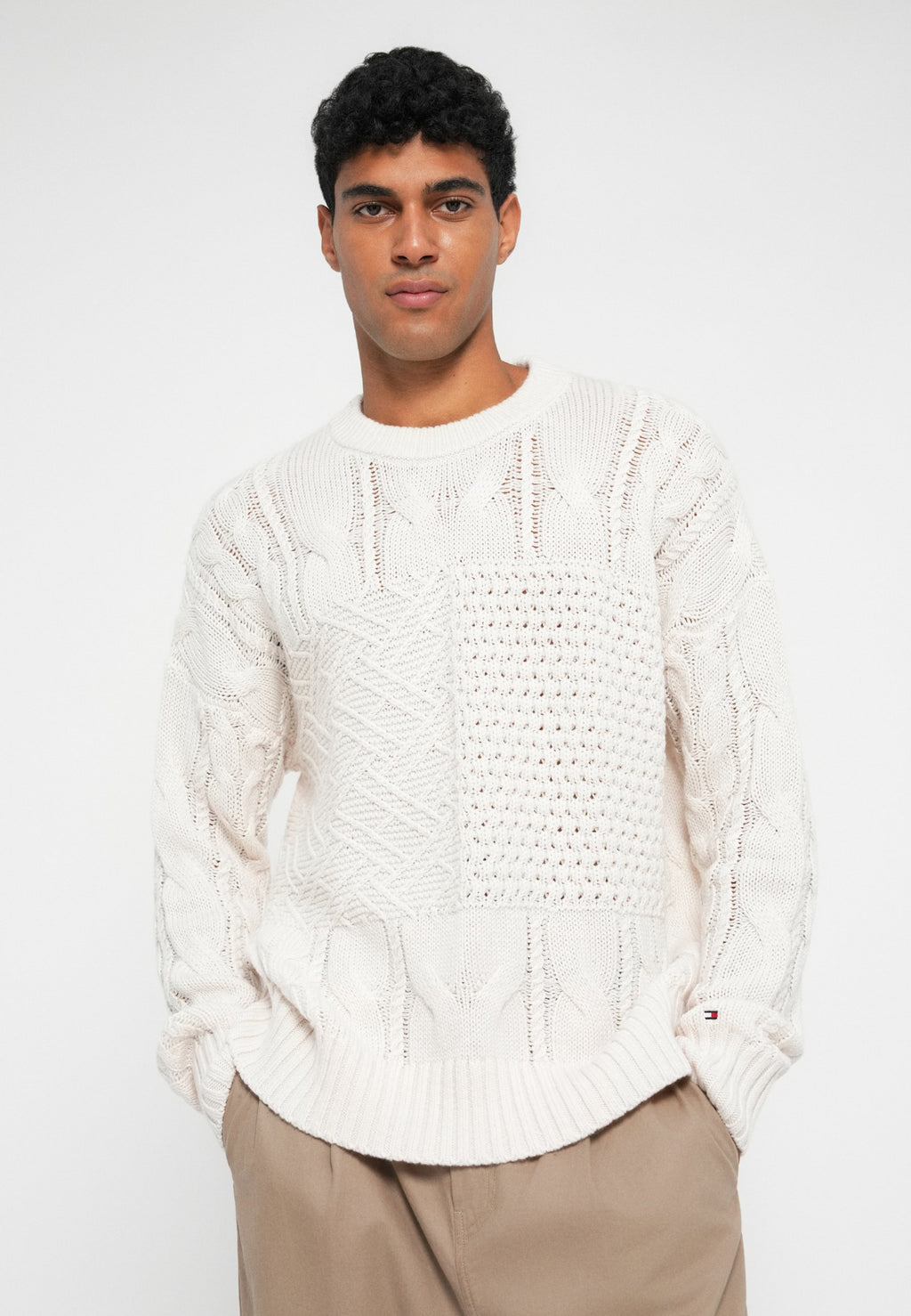WOOL BLEND FLAG KNIT JUMPER Media 5