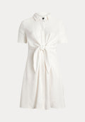 Lauren Ralph Lauren Woman TIE FRONT LINEN SHIRTDRESS