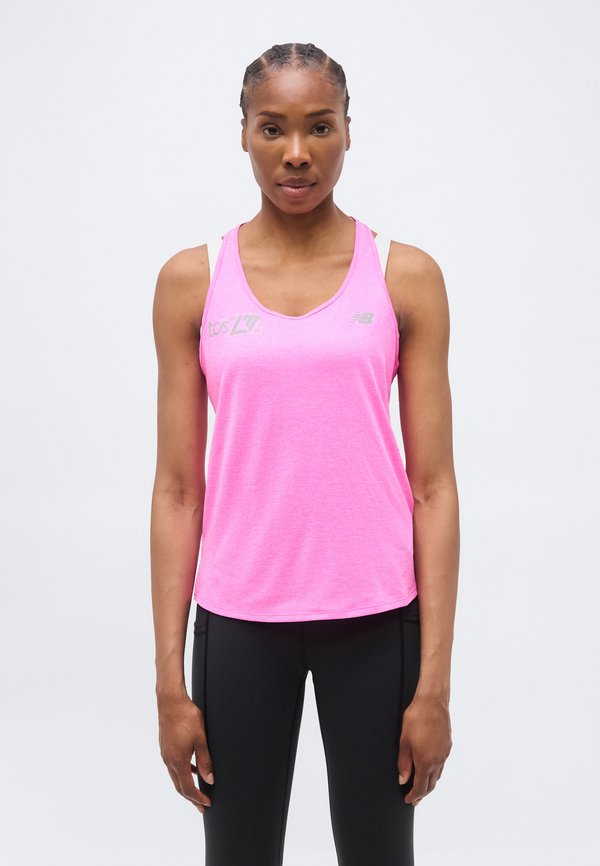 New Balance LONDON EDITION ATHLETICS TANK - Top - pink heat