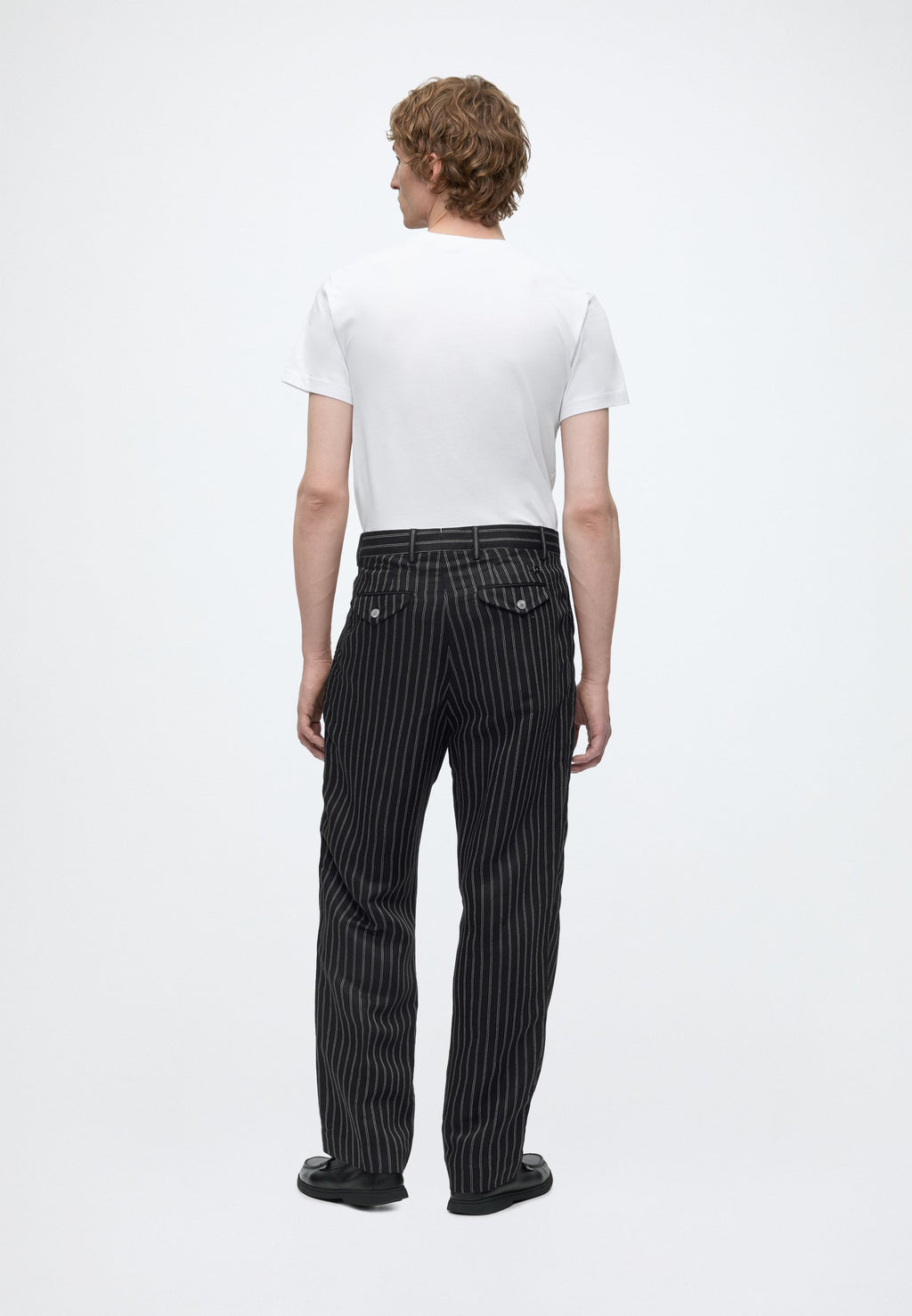 LINEN BLEND RELAXED TROUSERS Media 4