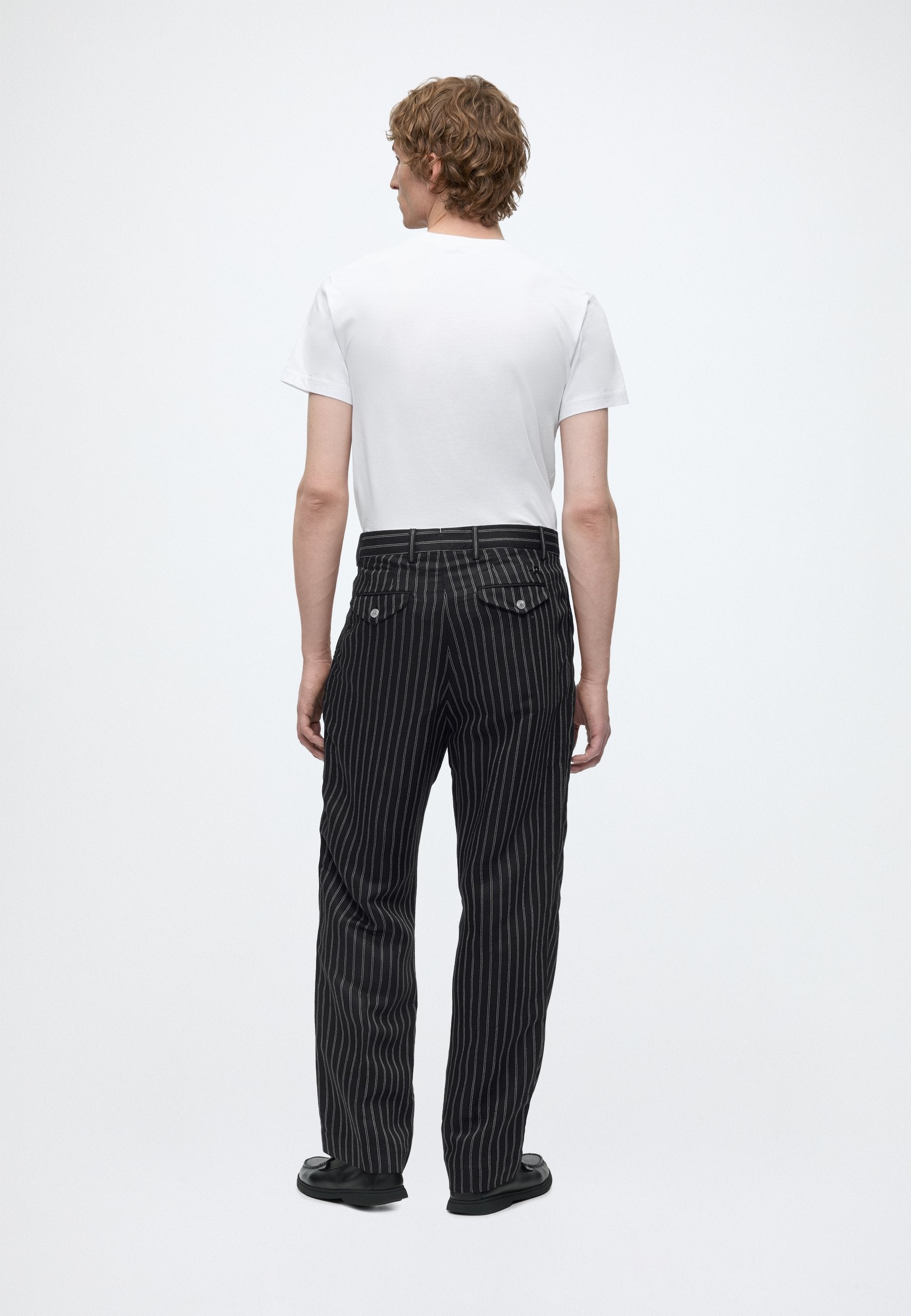 LINEN BLEND RELAXED TROUSERS Media 4