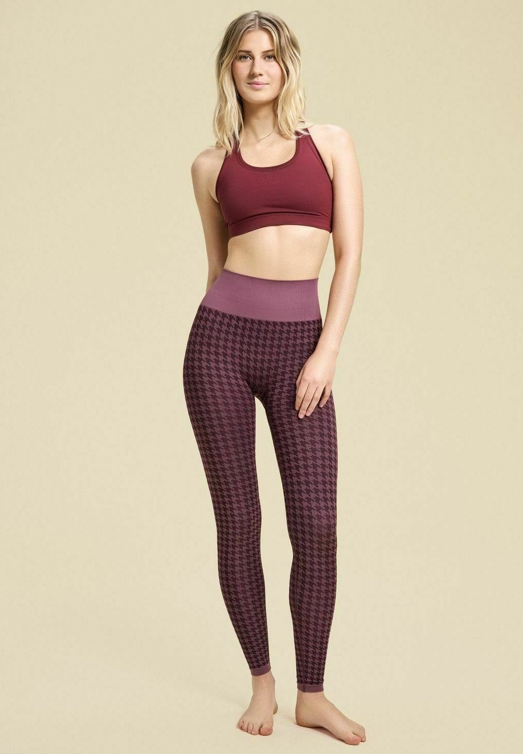 Casall HOUNDSTOOTH HIGH WAIST