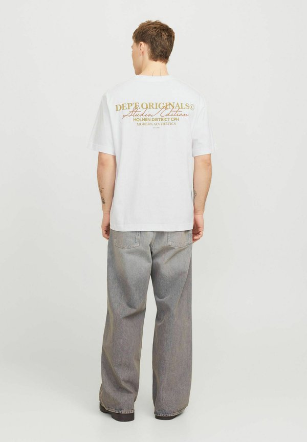 Jack & Jones Backprintet - Print T-shirt - bright white