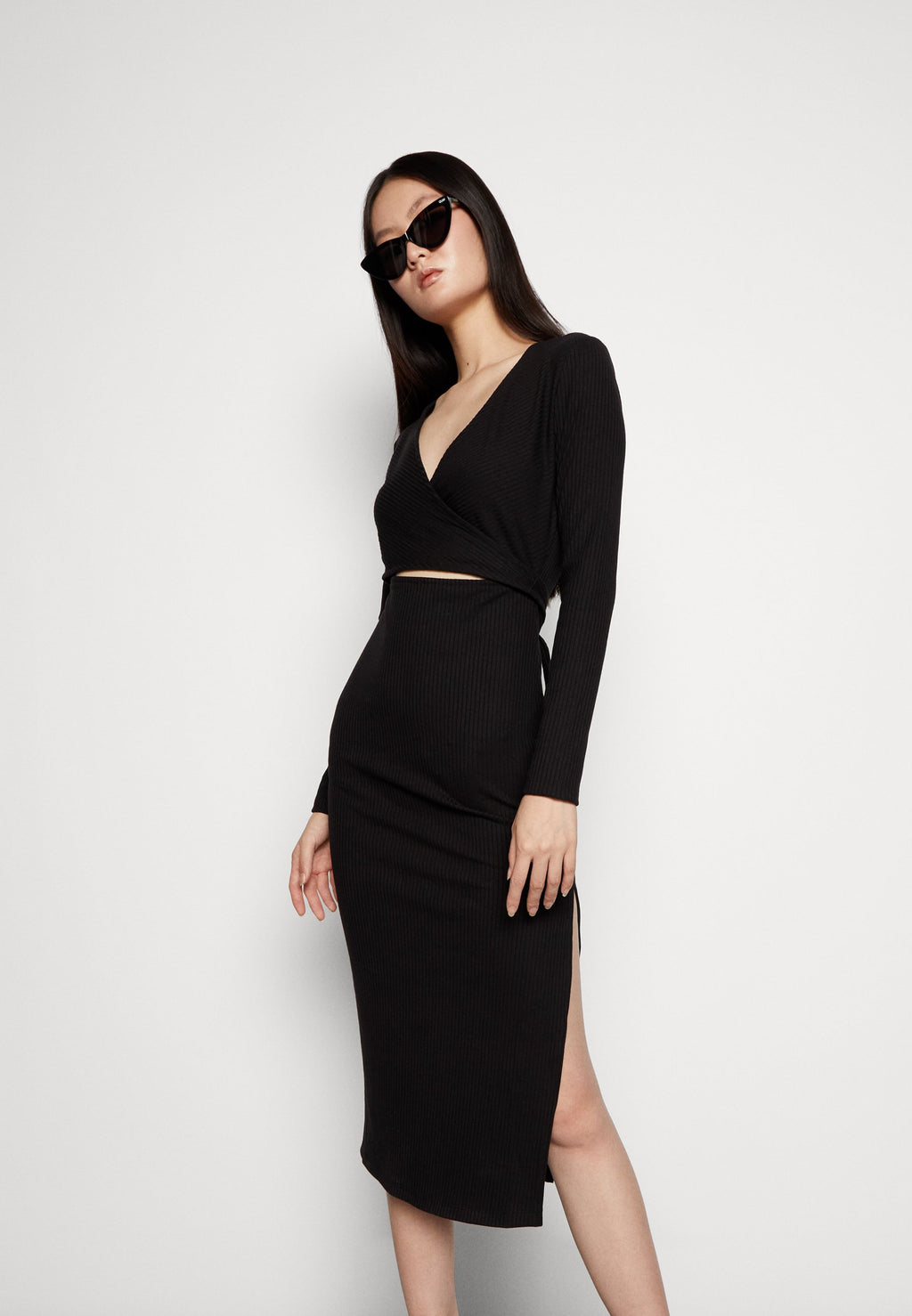 Forever New WRAP MIDI DRESS