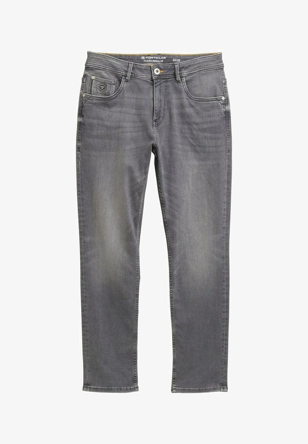TOM TAILOR TTJOSH REGULAR SLIM FIT - Straight leg jeans - grey denim
