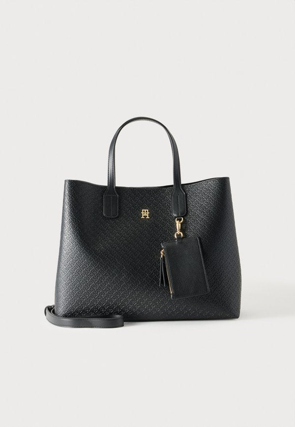 Tommy Hilfiger ICON SATCHEL - Tote bag - black