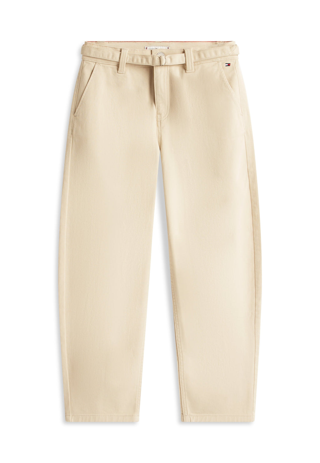ESSENTIAL LOOSE BARREL LEG TWILL TROUSERS Media 1