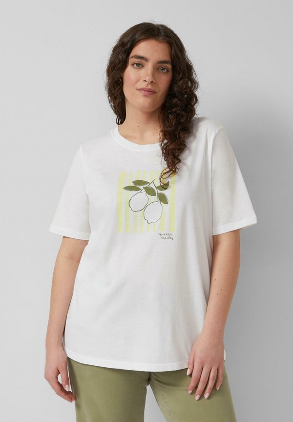 s.Oliver T-SHIRT - Print T-shirt - weiß