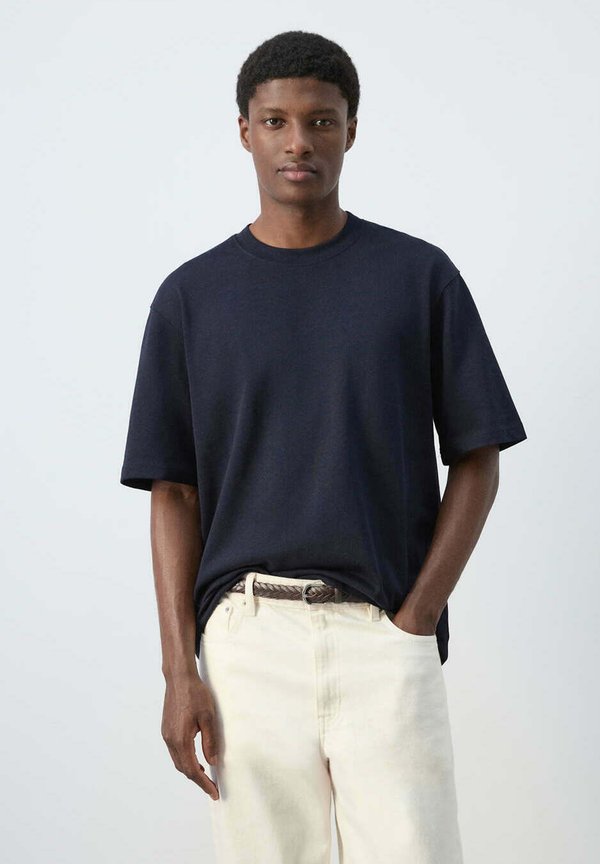Mango ADULT - Basic T-shirt - navy
