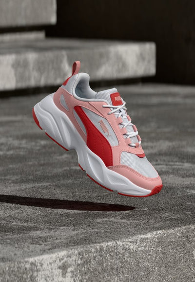 Puma CASSIA 2.0 - Trainers - white/candy apple/rosy outlook