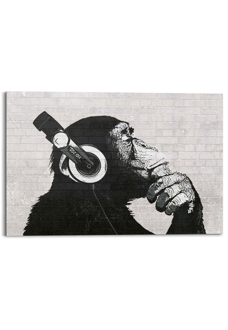 Orange Wallz HEADPHONE CHIMP - WALL