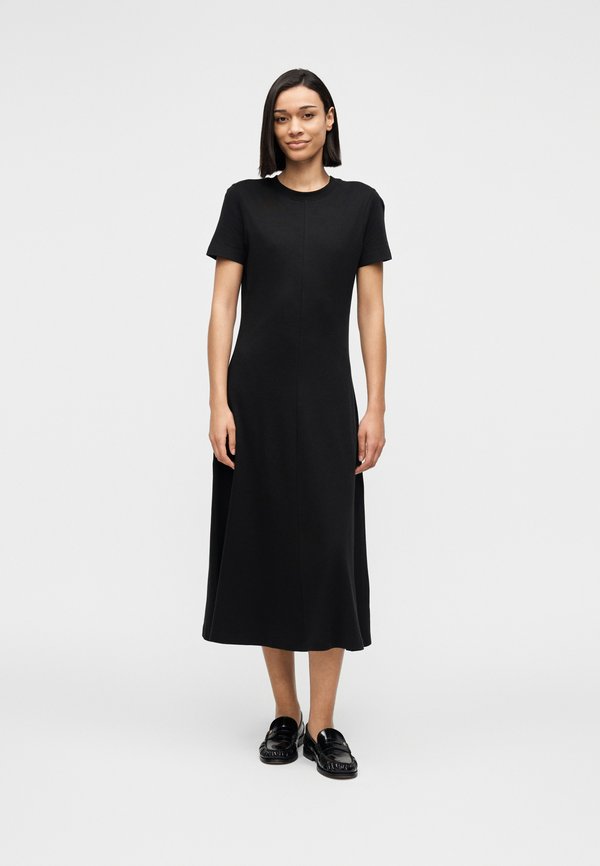 Tommy Hilfiger INTERLOCK KNIT MIDI FIT AND FLARE DRESS