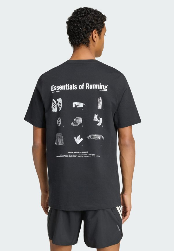 adidas Performance M RUN ESS G T - Print T-shirt - black
