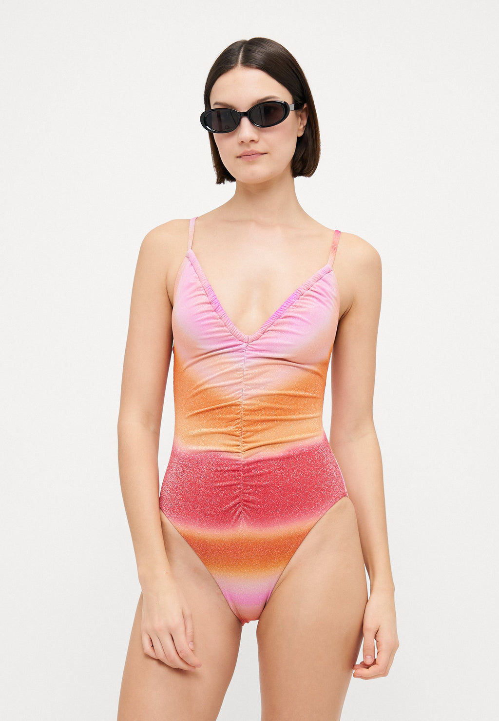 SPECTRUM DRAWSTRING V NECK ONE PIECE Media 2