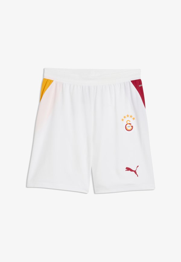 Puma GALATASARAY S.K. 26/27 SHORTS - Club wear - white-dark cherry-summer sunset