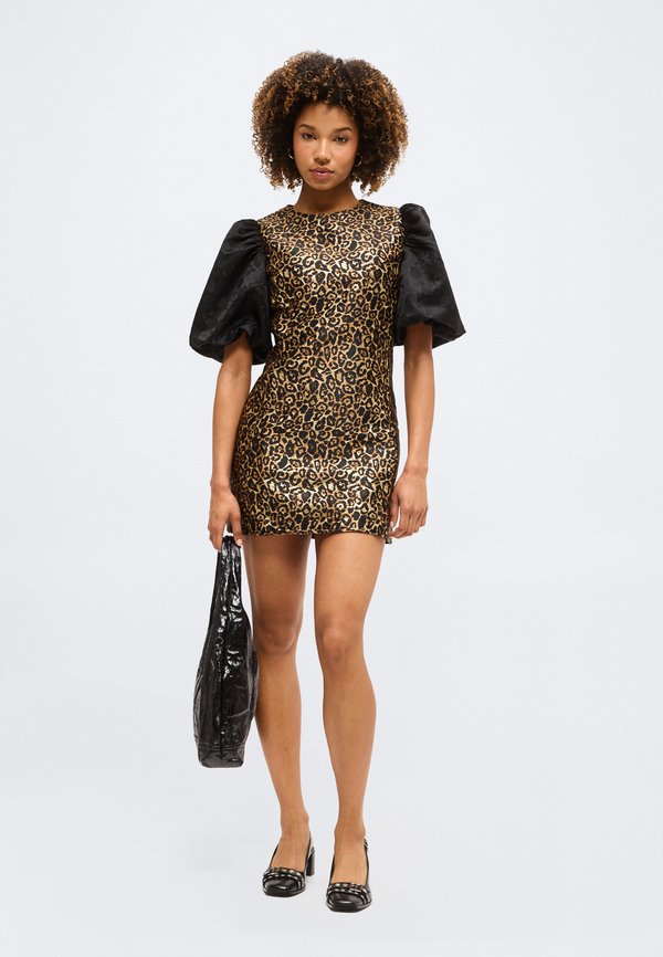 Sister Jane CHERIE LEOPARD JACQUARD MINI DRESS