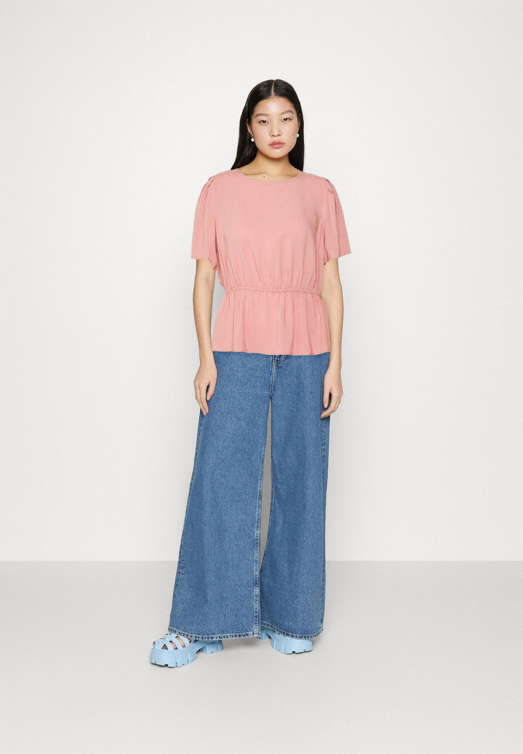 VILA VITRINE O-NECK PEPLUM