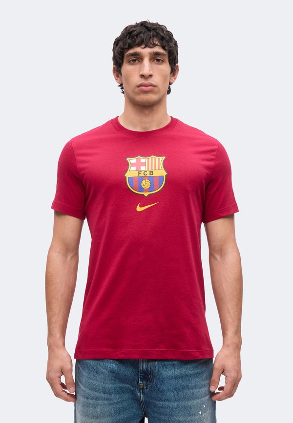 Nike Performance FC BARCELONA CREST TEE - Club wear - noble red
