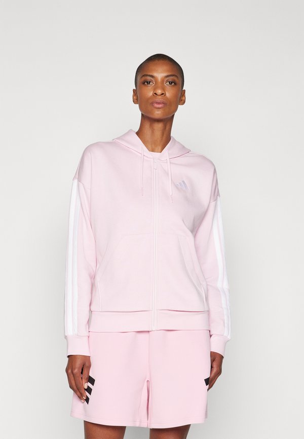 adidas Sportswear Zip-up sweatshirt - clear pink/white