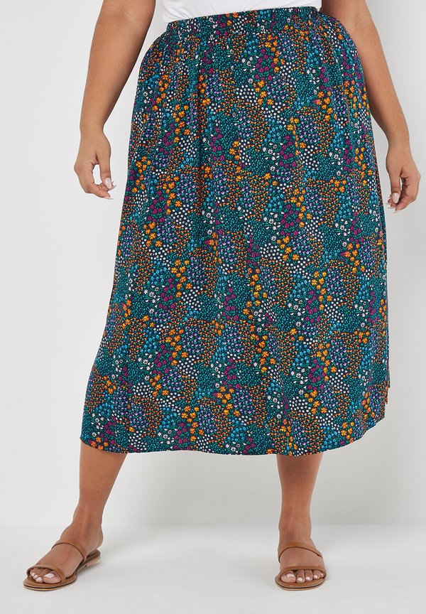 Apricot DITSY FLORAL SPLIT HEM