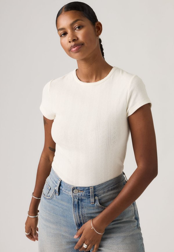 Levi's® DRY GOODS TEE - Print T-shirt - egret