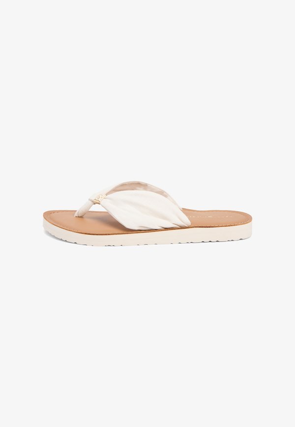 Tommy Hilfiger SUMMER - T-bar sandals - soft cream
