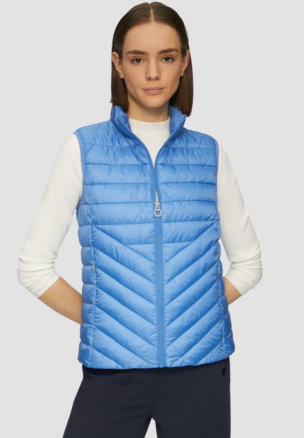 s.Oliver LEICHTE STEPP MIT STEHKRAGEN - Waistcoat - royalblau